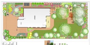 Letisztult kert-terv